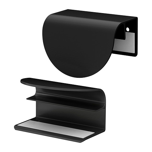 LATMASK - clip-on handle, black, 60 mm 2 pieces | IKEA Hong Kong and Macau - PE991564_S4