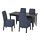 INGATORP/BERGMUND - 一檯四椅, 黑色/Ryrane 深藍色 | IKEA 香港及澳門 - PE803224_S1