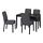 BERGMUND/LERHAMN - table and 4 chairs, black-brown/Gunnared medium grey | IKEA Hong Kong and Macau - PE803232_S1