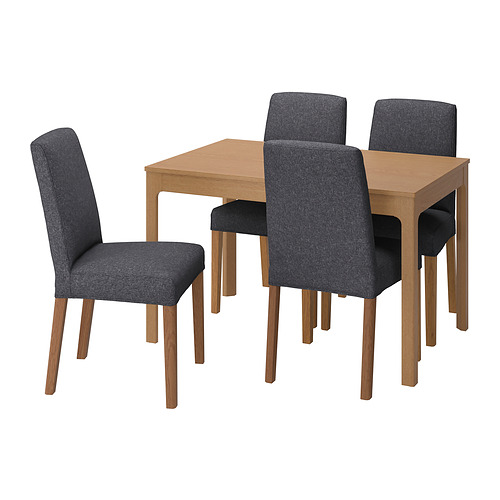 BERGMUND/EKEDALEN table and 4 chairs