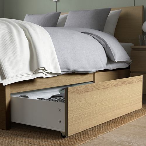 MALM bed storage box for high bed frame