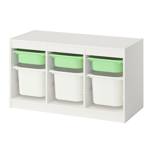 TROFAST storage combination with boxes