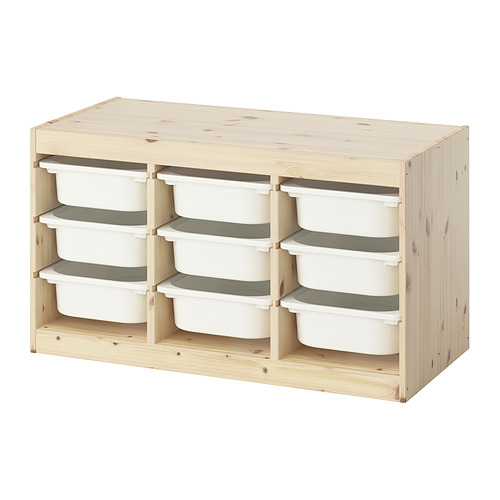 TROFAST storage combination with boxes