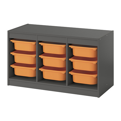 TROFAST storage combination with boxes