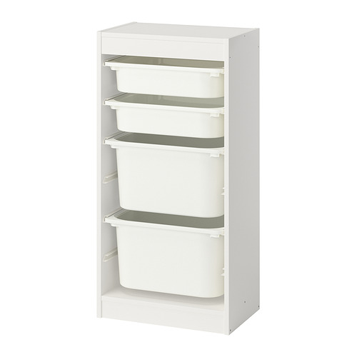 TROFAST storage combination with boxes