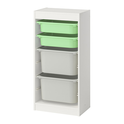 TROFAST storage combination with boxes