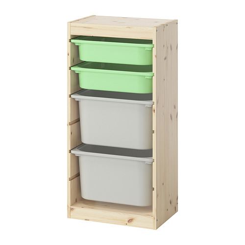 TROFAST storage combination with boxes