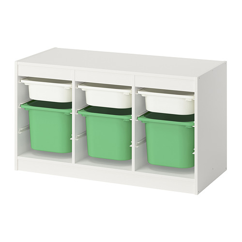 TROFAST storage combination with boxes