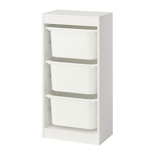TROFAST storage combination with boxes