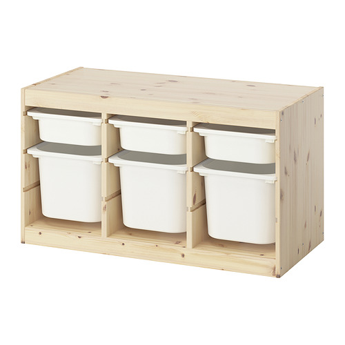 TROFAST storage combination with boxes