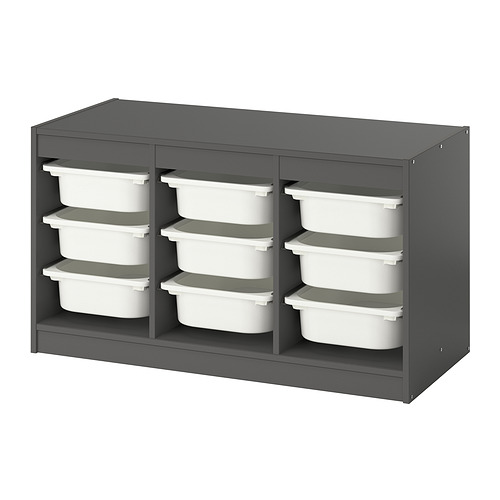 TROFAST storage combination with boxes