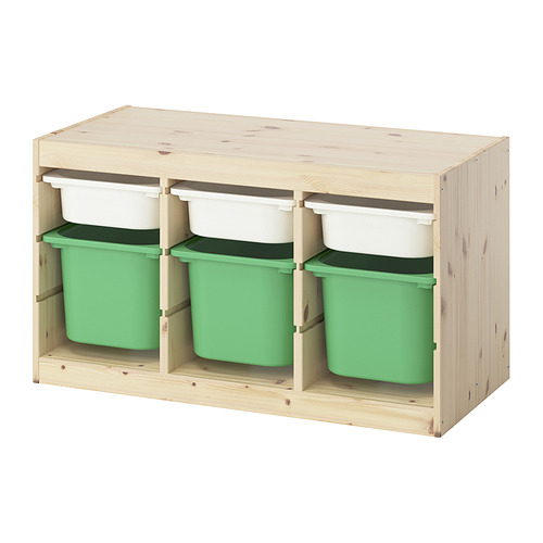 TROFAST storage combination with boxes