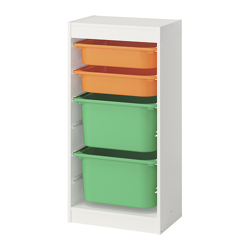 TROFAST storage combination with boxes