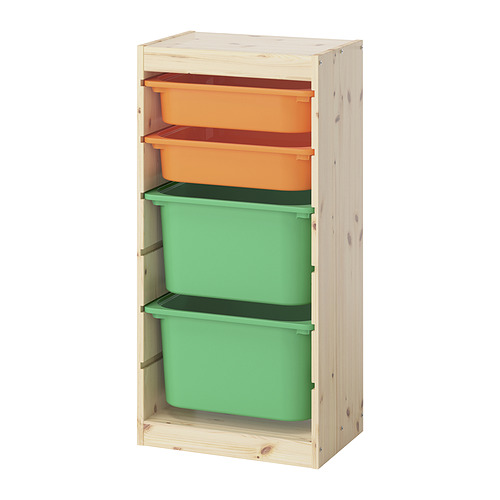 TROFAST storage combination with boxes
