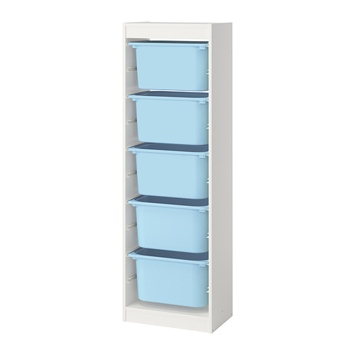 TROFAST storage combination with boxes