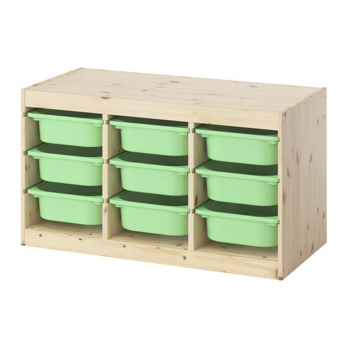 TROFAST storage combination with boxes