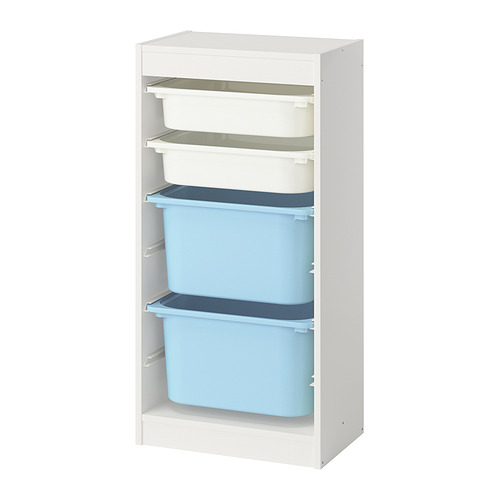 TROFAST storage combination with boxes