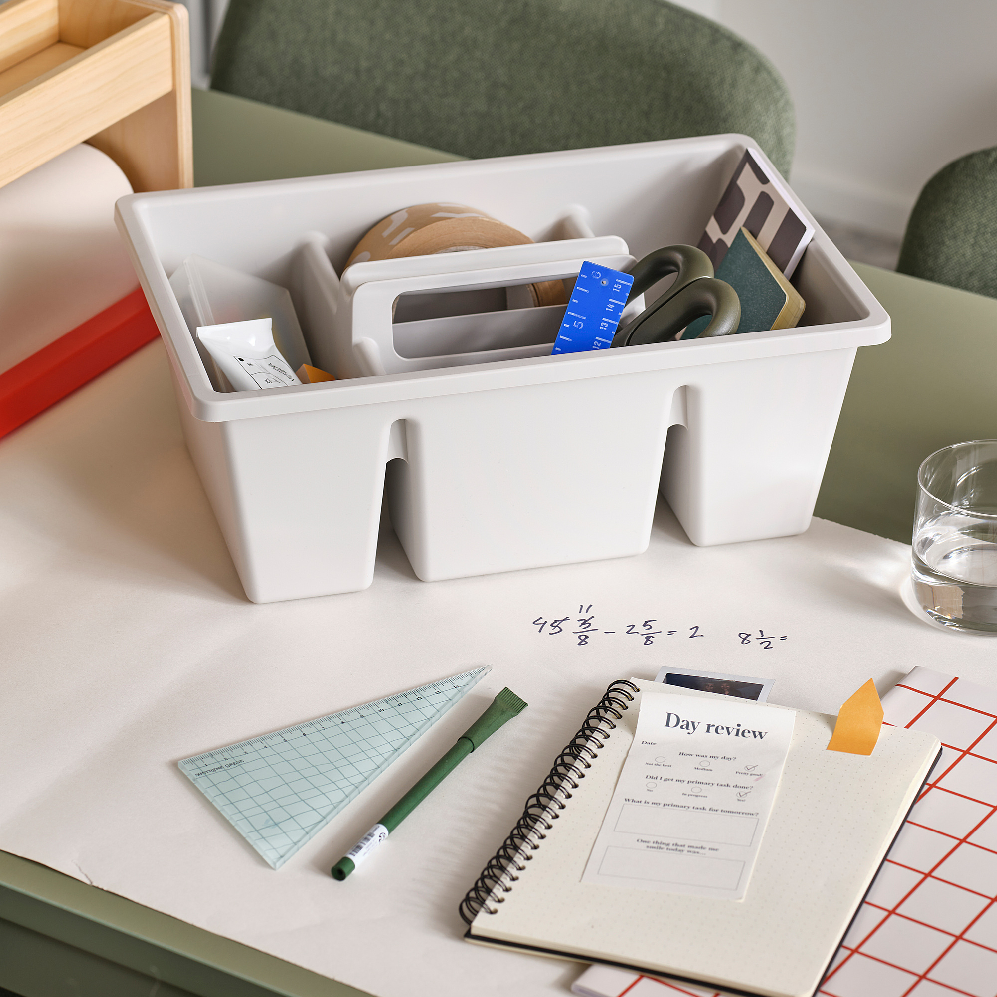 FÅNGGRÖDA insert with compartments