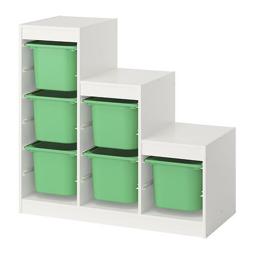 TROFAST storage combination with boxes