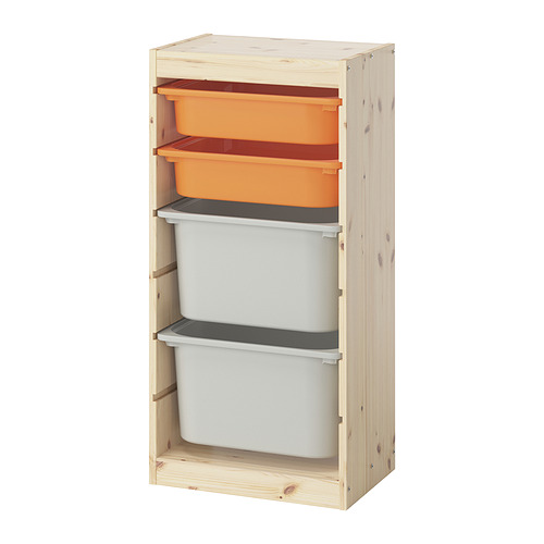 TROFAST storage combination with boxes