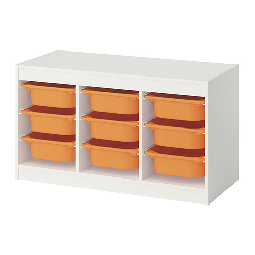 TROFAST storage combination with boxes