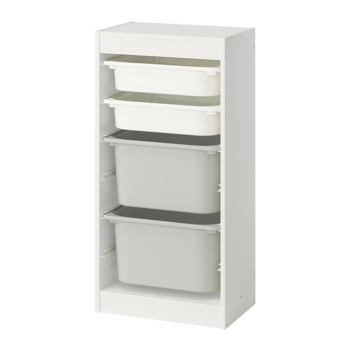 TROFAST storage combination with boxes