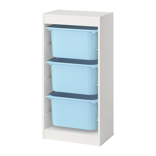 TROFAST storage combination with boxes