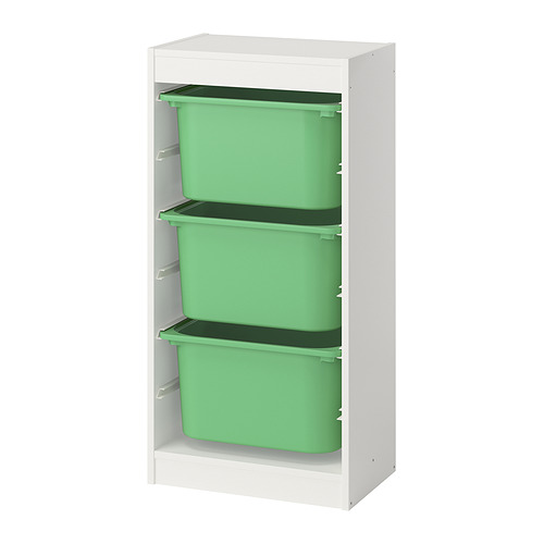TROFAST storage combination with boxes