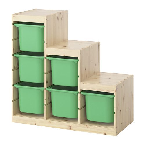 TROFAST storage combination with boxes