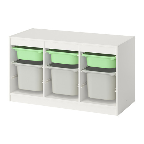 TROFAST storage combination with boxes