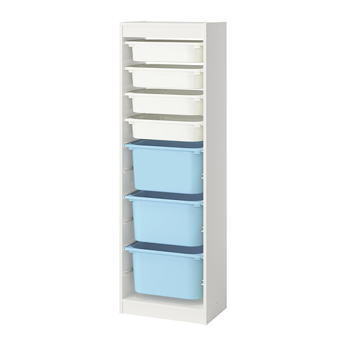 TROFAST storage combination with boxes