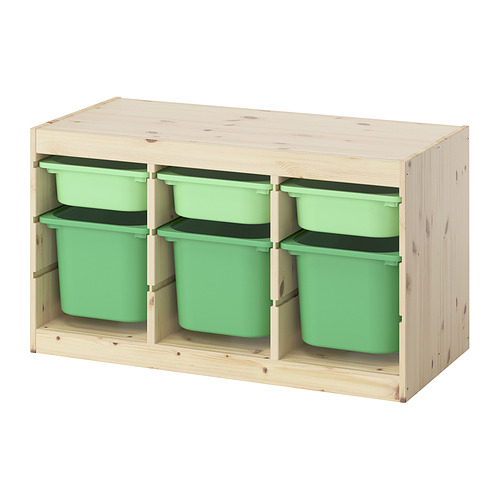 TROFAST storage combination with boxes