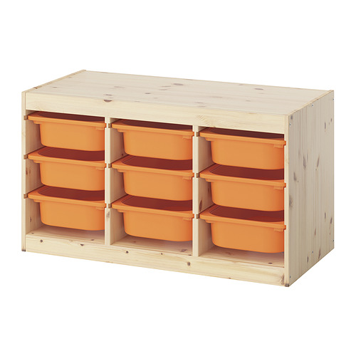 TROFAST storage combination with boxes