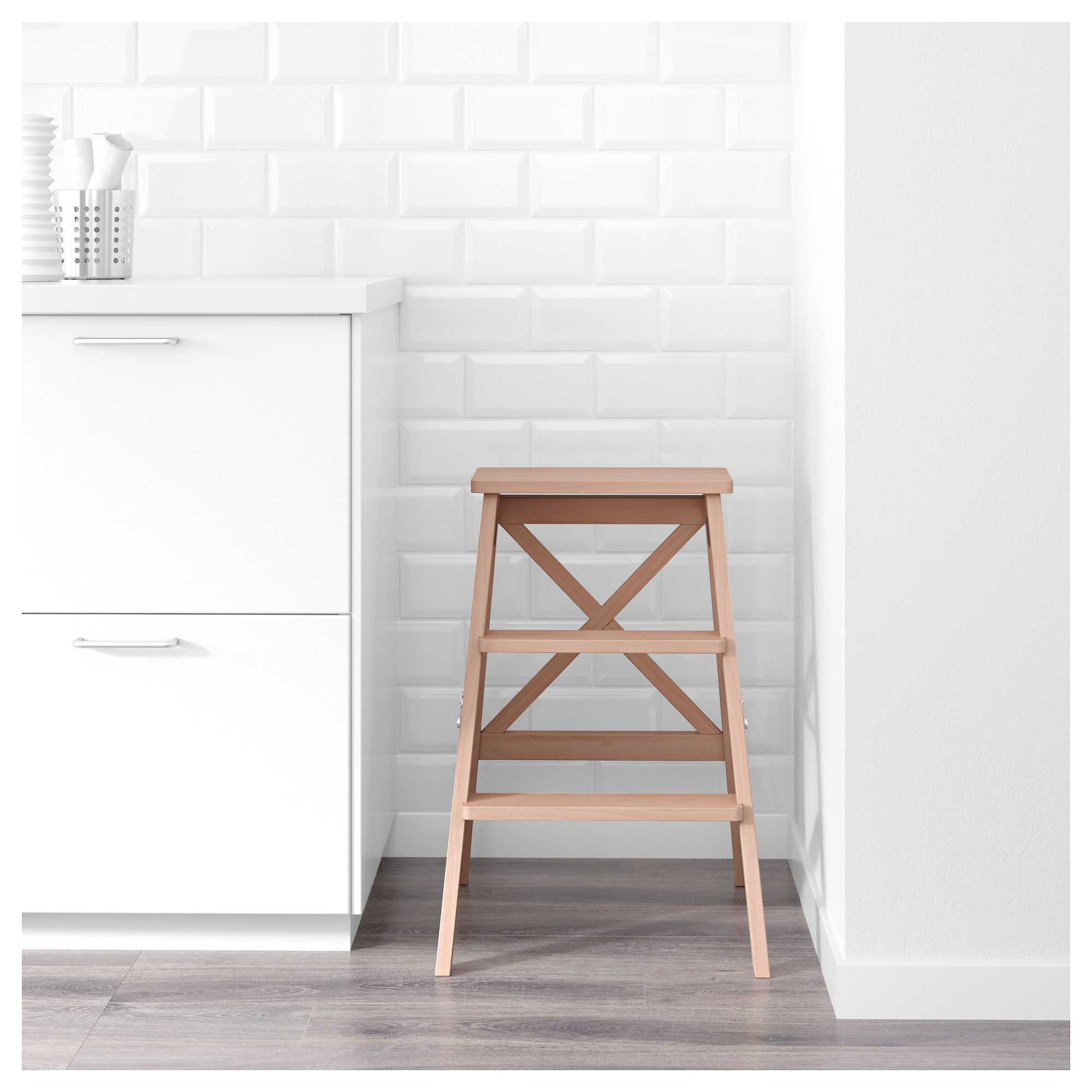 Bekvam Stepladder 3 Steps Beech Ikea Hong Kong