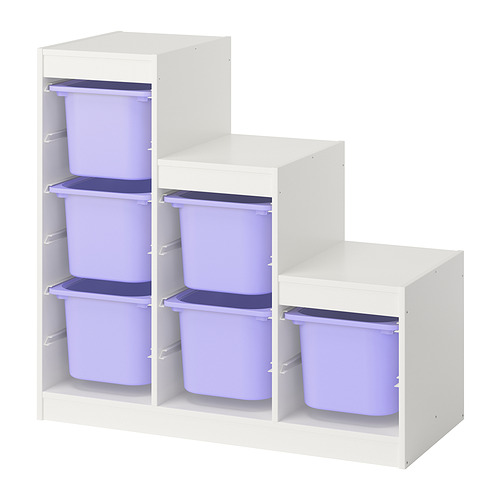 TROFAST storage combination with boxes