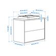 HAVBÄCK/ORRSJÖN wash-stnd w drawers/wash-basin