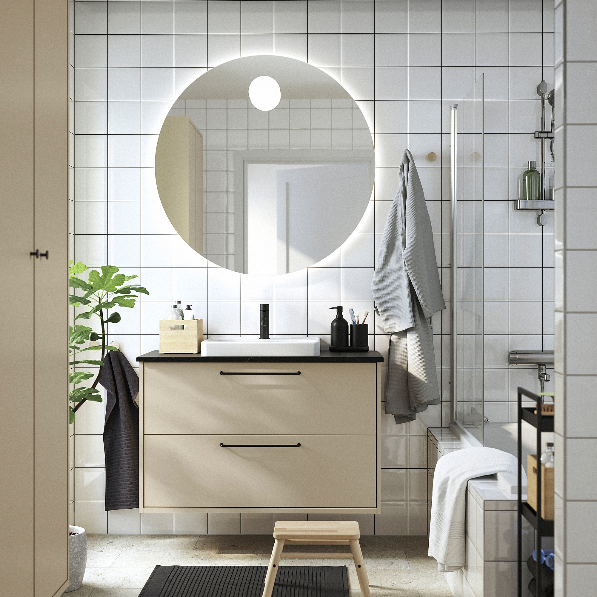 HAVBÄCK/ORRSJÖN wash-stnd w drawers/wash-basin
