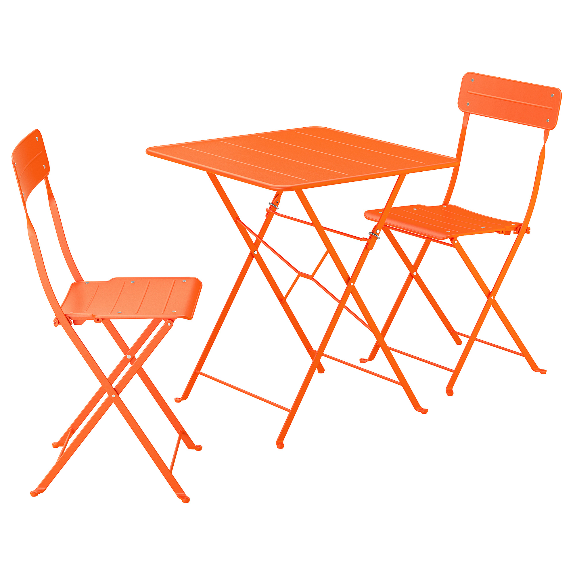 SUNDSÖ table and 2 folding chairs
