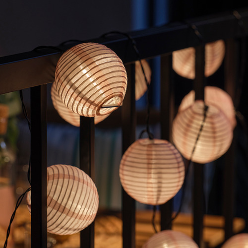 SOLVINDEN LED lighting chain with 12 lights