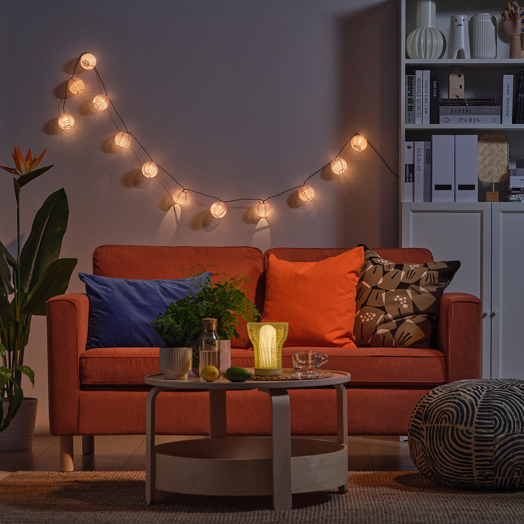SOLVINDEN LED lighting chain with 12 lights