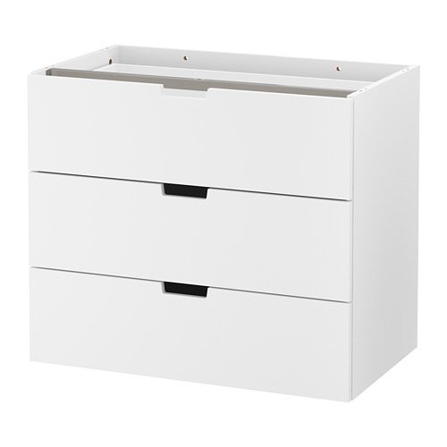 NORDLI modular chest of 3 drawers