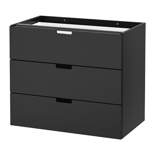 NORDLI modular chest of 3 drawers