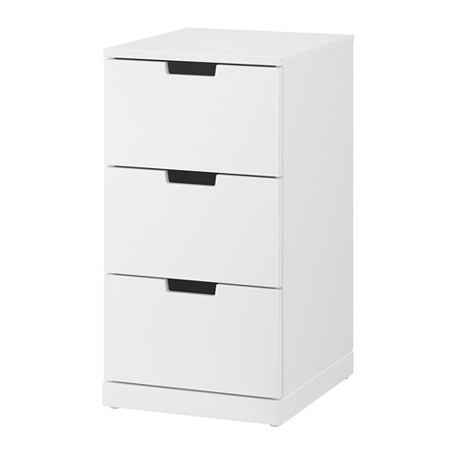 NORDLI chest of 3 drawers