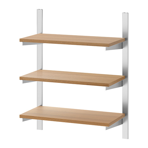 KUNGSFORS suspension rail with shelves