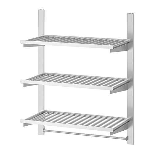 KUNGSFORS suspension rail w shelves and rail