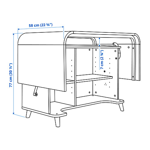FÄLLSKÄR 兩用傢具 貯物櫃/書檯