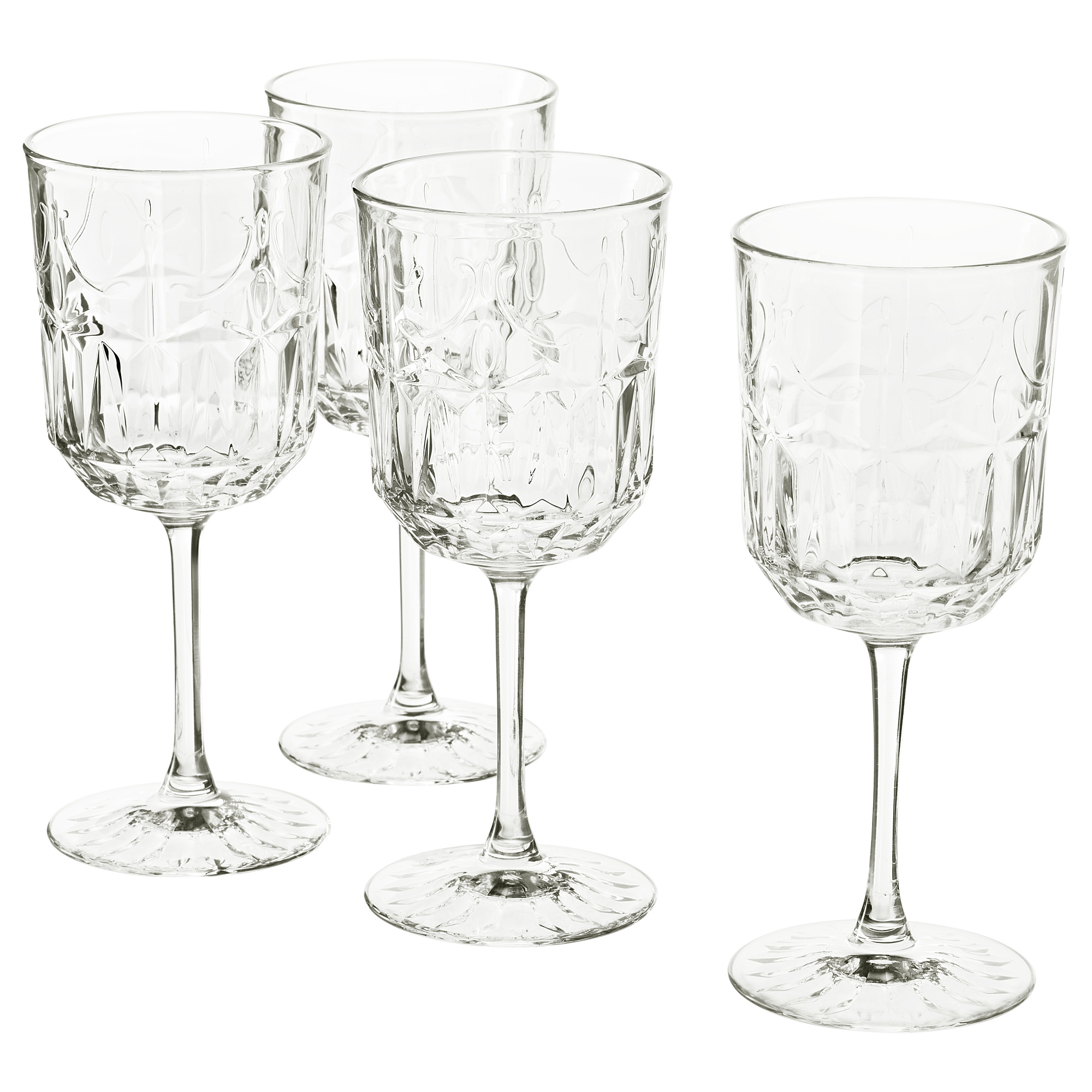 SÄLLSKAPLIG wine glass, clear glass/patterned IKEA Hong Kong and Macau