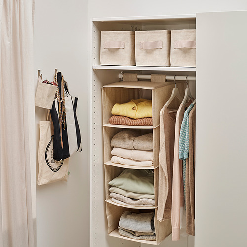 PURRPINGLA hanging storage w 4 compartments