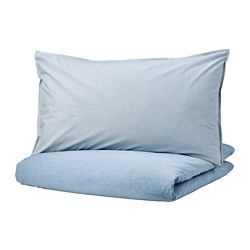 duvet cover and 2 pillowcases, grey 