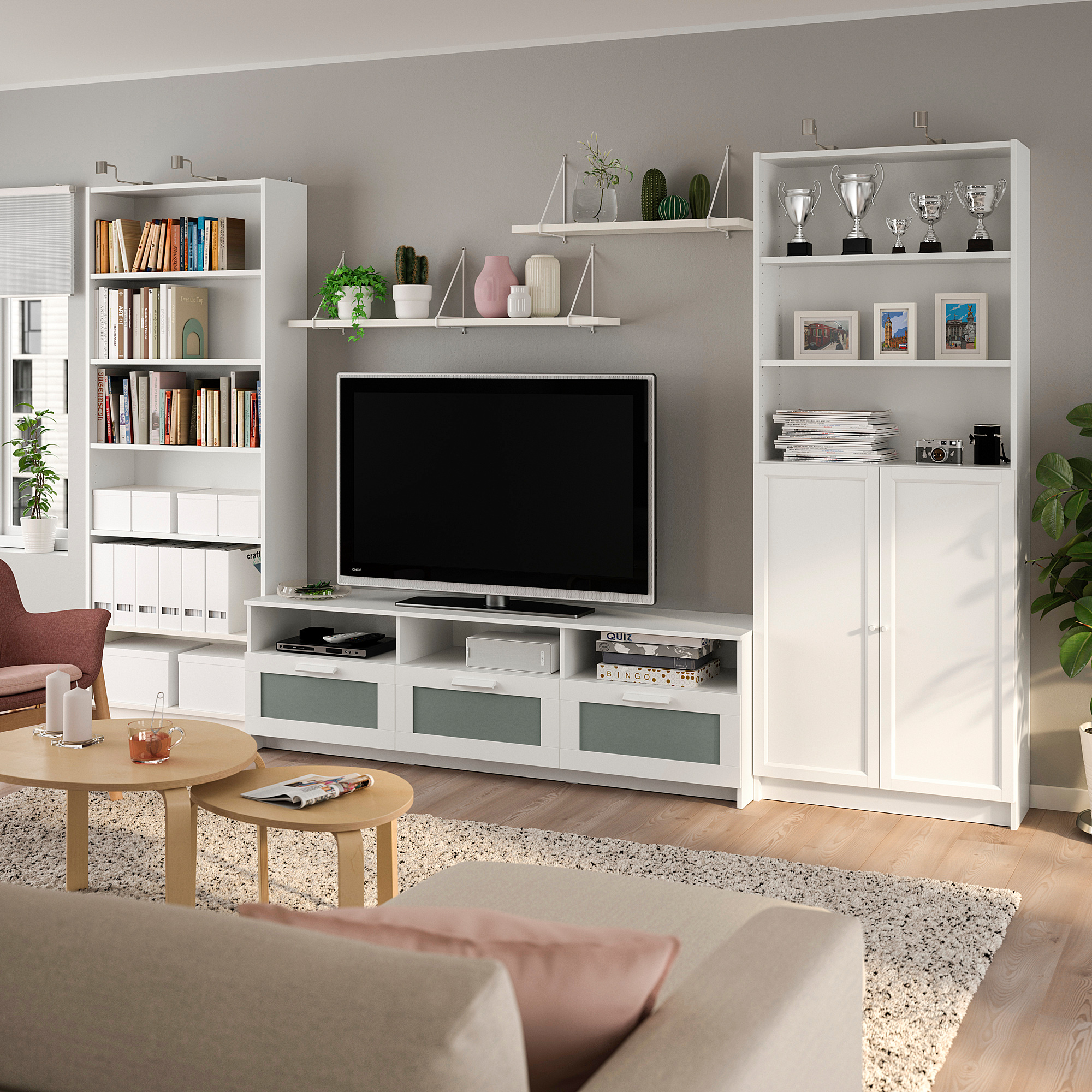 BILLY TV storage combination